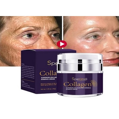 Collagen essence cream jar, illustrative